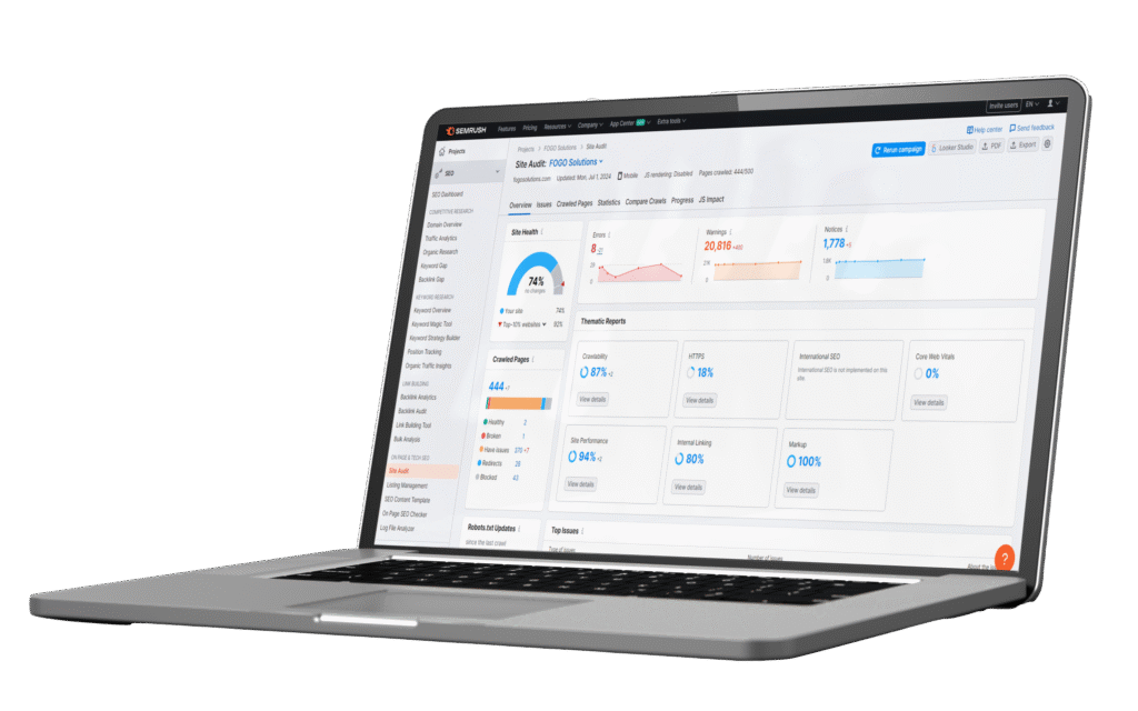 Seo Report Laptop